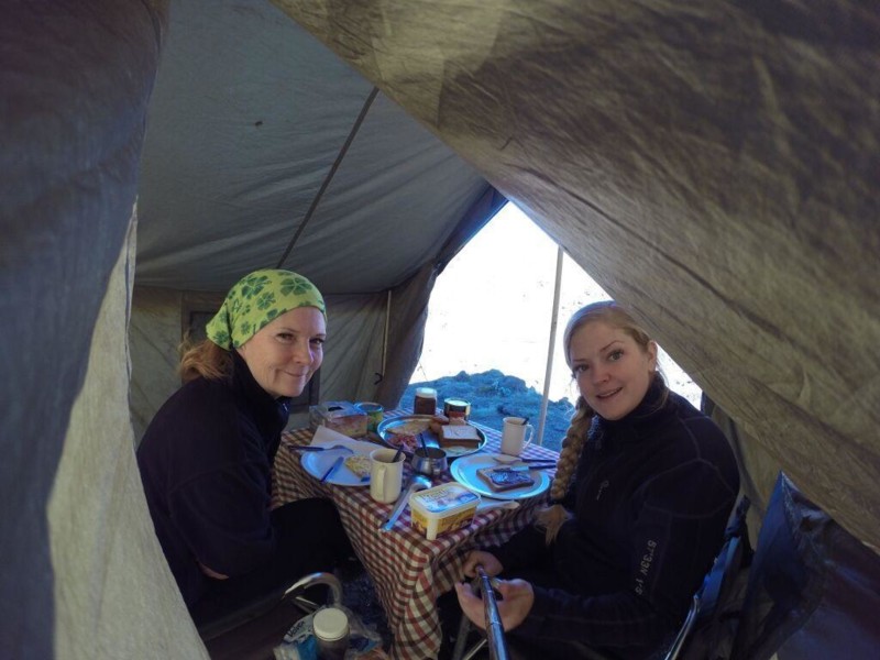 Macheme Camp på Kilimanjaro där Eva och Josefine sov sin första natt.