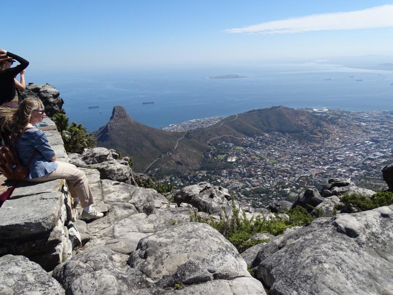 Utsikt från Table Mountain i Kapstaden