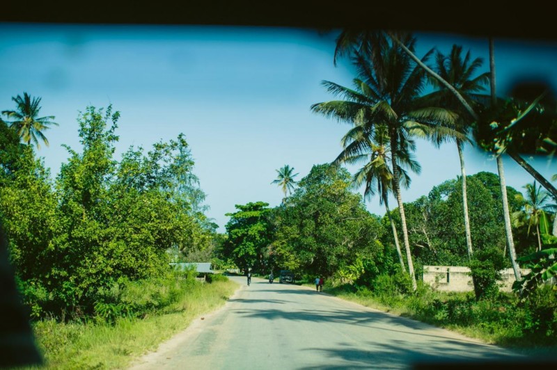 På väg till hotellet i Zanzibar