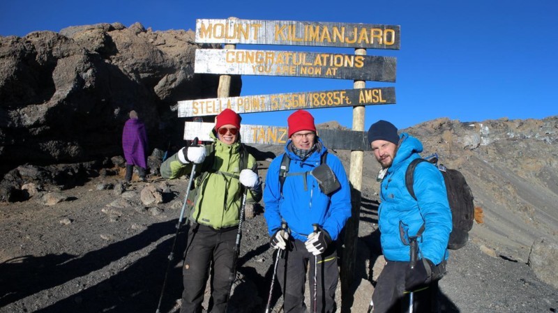 Vandrare på Kilimanjaro