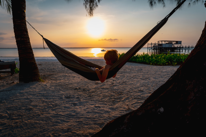 H&auml;ngmatta i Zanzibar